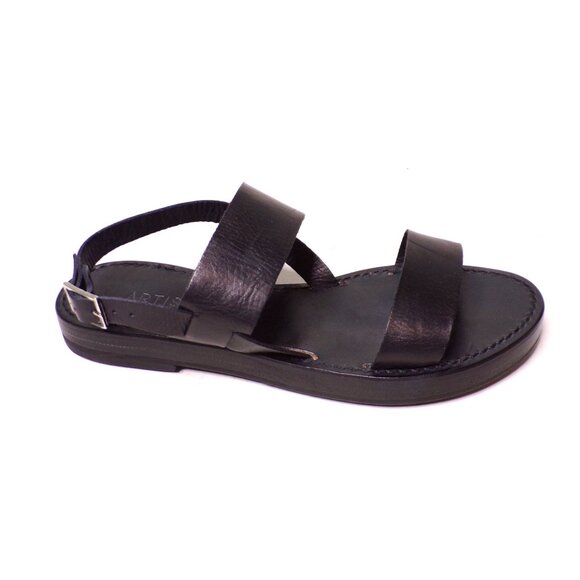 🆕 ZIGI Artisan Crafted Carmen Italian Leather Sandals Sz 8 Black - Picture 11 of 13